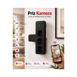 intermax 3'lü Termal Akım Korumalı bebek bakıcı Priz Güvenlik Kamerası Wİ-Fİ 1080P HD 4K CCTV Kamera