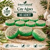 Internatural Çay Ağacı Kabak Lifli Bitkisel Sabun 10'Lu Paket (10 X 110 G)