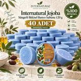 Internatural Jojoba Süngerli Bitkisel Banyo Sabunu 40'Lı Paket (40 X 120 G)