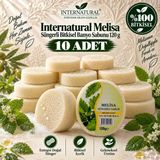 Internatural Melisa Süngerli Bitkisel Banyo Sabunu 10'Lu Paket (10 X 120 G)