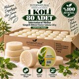 Internatural Melisa Süngerli Bitkisel Banyo Sabunu 80'Li Koli (80 X 120 G)