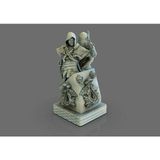 Internos Design Assassin's Creed Suikastçi Heykeli Figürü - 15 cm - Gri