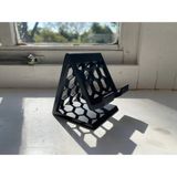 Internos Design Masa Üstü Bal Peteği Desenli Telefon-Tablet Standı - Siyah