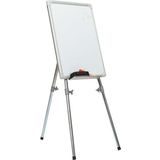 İnterpano 40*55 Elegant Çerçeve Laminant Yüzeyli Teleskopik Ayaklı Beyaz Yazı Tahtası