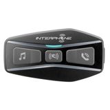 Interphone Ucom4 - Tek Paket - Motosiklet İçin Bluetooth 5.0 Interkom, 4 Uzaklıkta Grup Kullanımı, 1 Km Mesafe, 15 Saate Kadar Otonomi, Mp3, Gps, Ip67 Su Geçirmez, Evrensel, Siyah