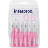 İnterprox Interprox Interproximal Nano 0.6Mm Arayüz Fırçası 6 Adet Pembe