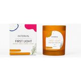 Interval Rıtuals Bergamot & Mimoza Kokulu | El Yapımı %100 Soya Mum | Premium Tasarım Aromaterapi Mumu | Cam Kavanoz | 200 gr - Turuncu