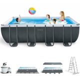 Intex 26356NP Ultra Xtr Dikdörtgen Prefabrik Aile Havuzu 549X274X132CM Merdiven+Filtre+Örtü Set