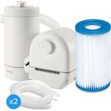 Intex 26636 Elektrikli Kartuş Filtreli Devir Daim Temizleme Motoru 5678 Litre/saat - Gri
