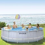 İntex 26746 488X122cm Yuvarlak Prefabrik Havuz Seti 220V Filtreli