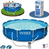 İntex 28212 Prefabrik Aile Havuzu 366x76cm Devir Daim Filtreli
