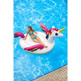 Intex 57281 Mega Unicorn Şişme Deniz Adası 287x193x165cm | Dev Boy Tek Boynuzlu At Deniz Yatağı | Havuz ve Deniz Kullanımı