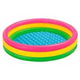 Intex 57412 Renkli Şişme Taban 3 Bölme Havuz 114 cm, su sporları, plaj malzemesi, şişme ürün, yüzme aksesuarı, kamp, dalış, güvenlik