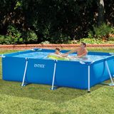 Intex Aile Havuzu Dikdörtgen 300 x 200 x 75 cm Dayanıklı Malzeme ile Serinletici Eğlence (28272)