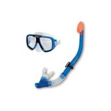 Intex Aquaflow Sport Maske Snorkel Set Silikon Tempered Cam Bermuda