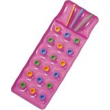 intex Bardaklı Deniz Yatağı - Bardaklı Havuz Yatağı - Bardaklı Şişme Deniz Yatağı - Şişme Yatak 188X71 cm - 0 - 3 Yaş - Açık Pembe