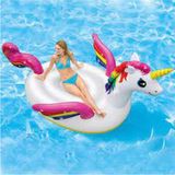 Intex Büyük Unicorn Adası Şişme Oyuncak, 287cm, Beyaz, 1'li Paket, 3+ Yaş - 0 - 3 Yaş - Barbie