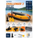 Intex Challenger 2 Şişme Bot Seti 2 Kişilik Kürekli 236x114x41 cm - 2026 New