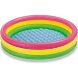 Intex Çocuk Renkli 3 Boğumlu Bebek Havuzu 86 cm Çap 25 cm Yükseklik Super Tough Vinil