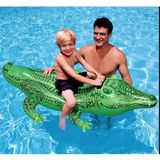intex Çocuk Şişme Timsah - Deniz Binici Timsah - Havuz Binici Timsah Crocodile 168X86 Cm. 1 Adet - Yeşil