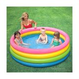 Intex Dört Boğumlu Sunset Şişme Havuz 168 x 46 cm Renkli Tasarım ile Çocuklar İçin Eğlenceli Yaz