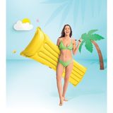 intex Düz Renkli Deniz Yatağı - Havuz Yatağı - Şişme Deniz Yatağı - Şişme Yatak - Deniz Yatağı 183X69 Cm. - Sarı