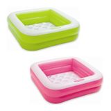 Intex IH57100 86x86x25 cm Pembe Şişme Taban Mini Kare Havuz