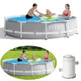 Intex İntex 26702 305x76cm Premium Prefabrik Havuz Seti 220v Filtreli