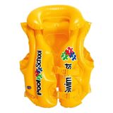 Intex İNTEX YAKALI ŞİŞME CAN YELEĞİ 50X47 CM 3-6 YAŞ SARI POOL SCHOOL