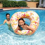 intex Kalp Donut Simit - Şişme Kalp Figürlü Simit - Deniz Simidi - Şişme Kalp Şekilli Donut Simit 104X99 Cm. - Donut Kalp - 104 x 99 cm - Renkli