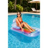 Intex King Kool Lounge Şişme Su Şezlongu - Lux Koltuklu Deniz Yatağı - Delux Lounge Bardaklı Deniz Yatağı - Şişme Cool Havuz Şezlongu - Deniz Şezlongu 160x85 cm.