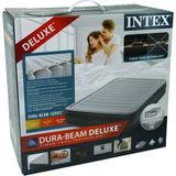 intex Konforlu Kadife Kaplı Şişme Yatak, Rahat Uyku Deneyimi - Seçenek 1 - Altın - Gri