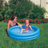 Intex Kristal Şişme Havuz 114x25 cm Mavi Renk Dayanıklı Malzemeden Çocuklar için
