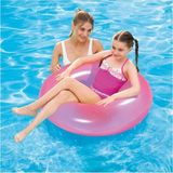 intex Neon Simit - Şişme Fosforlu Simit - Neon Deniz Simidi - Neon Şişme Simit - Renkli Fosforlu Simit 91 Cm. - Pembe