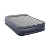 "INTEX Queen Deluxe Pillow Rest şişme yatak-Açık Gri-Queen çift kişilik" Açık Gri