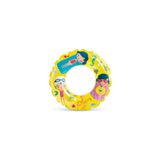 intex Sarı Basklı Simit 61 cm (6-10 Yaş) Yüzme Simidi Havuz Deniz Şişme Yüzücü Sea Ring Pool