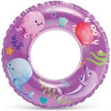 intex Şeffaf Baskılı Deniz Havuz Simit 61 cm (6-10 Yaş) - Mor