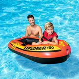 intex Şişme Binici Bot - Binici Bot Şişme - Deniz Botu - Havuz Botu - Çocuk Botu Explorer 100 - 147X84X36 Cm. - 147 X 84 X 36 cm - Turuncu