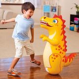 intex Şişme Boks Oyunu - Punch Bop Game - Hacıyatmaz Oyun - Şişme Deniz Oyuncağı - Box Vuruş Oyunu - Dinozor - 94 x 61 cm - Renkli