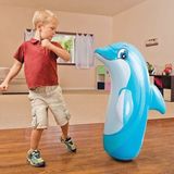 intex Şişme Boks Oyunu - Punch Bop Game - Hacıyatmaz Oyun - Şişme Deniz Oyuncağı - Box Vuruş Oyunu - Yunus - 97 x 61 cm - Renkli