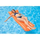 intex Turuncu Şişme Deniz Yatağı 183X69 Cm, Düz Renkli, Havuz ve Yazlık Kullanım - 0 - 3 Yaş - Altın