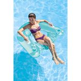 Intex Tutmalı Bardaklı Koltuk Simit - Bardaklı Şişme Koltuk - Deniz Koltuğu - Şişme Koltuk Simit - Bardaklı Lounge - Havuz Koltuğu - Şişme Şezlong Simit 147x99 cm.