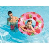 intex Tutmalı Çilek Simit - Şişme Çilek Desenli Simit - Deniz Simidi-Meyve Simit-Havuz Çilek Simit 107 cm - 0 - 3 Yaş - Açık Pembe