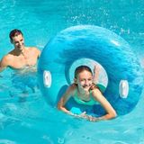 intex Tutmalı Desenli Simit - Şişme Dalga Desenli Simit - Renkli Deniz Simidi - Desenli Simit - Renkli Şişme Deniz Simidi 114 Cm. - Tutmalı - Dalga Mavi - 114 cm