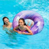 intex Tutmalı Desenli Simit - Şişme Dalga Desenli Simit - Renkli Deniz Simidi - Desenli Simit - Renkli Şişme Deniz Simidi 114 Cm. - Tutmalı - Dalga Mor - 114 cm