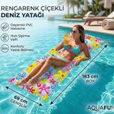 intex Yastıklı Şişme Deniz ve Havuz Yatağı 183 cm / Air Swimming Float Mat - 59711 Kendinden Yastıklı Desenli Deniz ve Havuz Yatağı (183X69 Cm) - MODEL 3