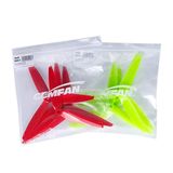 INTGAMX 8 adet 3 Bıçaklı Sahne Yüksek Hızlı Pervaneler, Yarış Çerçevesi için 7 inç 180 mm CW CCW FPV Drone 2206-1500kv Motorlar, GEMFAN 7040 (Sarı ve Kırmızı)