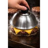 intime endüstriyel mutfak Alüminyum Hamburger Peynir Eritme Kapağı - Hamburger Kubbesi Çap 16,5 cm