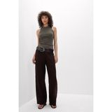 Intimissimi Pima Cotton Fine Ribbed Tank Top - Yeşil