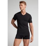 Intimissimi Stretch Pima Cotton V-Neck T-Shirt - L - Siyah